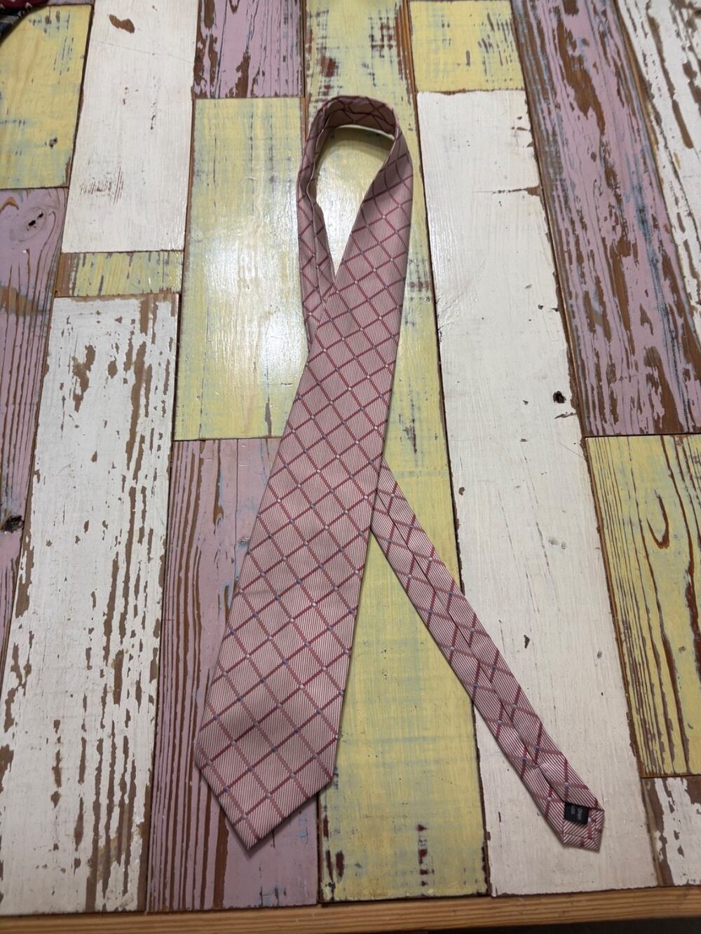Beau Brummel Neck Tie Mens Pink Silk